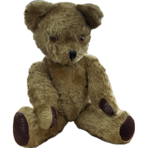 3 - Vintage English mohair growler teddy bear by Merrythought, overall height 18 inches