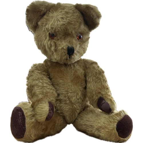3 - Vintage English mohair growler teddy bear by Merrythought, overall height 18 inches