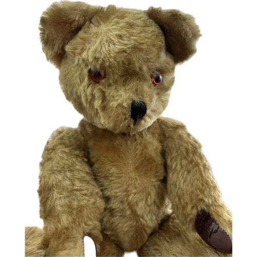 3 - Vintage English mohair growler teddy bear by Merrythought, overall height 18 inches