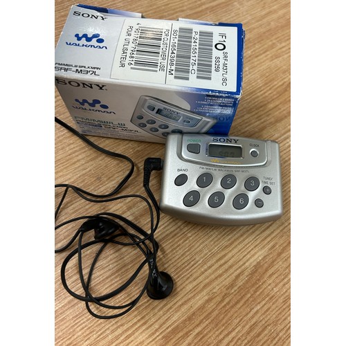 24 - Vintage original boxed Sony Walkman digital tuner SAF-M37L, untested
