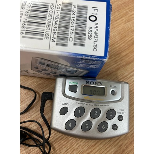 24 - Vintage original boxed Sony Walkman digital tuner SAF-M37L, untested