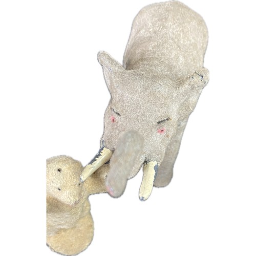 27 - Collection of vintage lead & metal painted animals