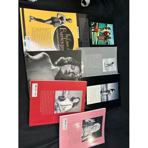 Selection of seven Schiffer Bunny Yeagers burlesque and pin up girl books