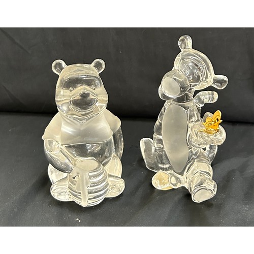 Pair of vintage Lenox crystal Disney Winnie The Pooh and Tigger ...