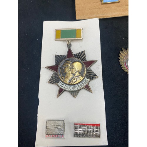 Inter war military Latvia Badge of the 6. Riga Infantry Regiment, 1st ...