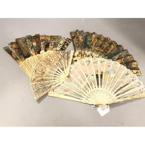 250 - Collection of C18th Japanese fans