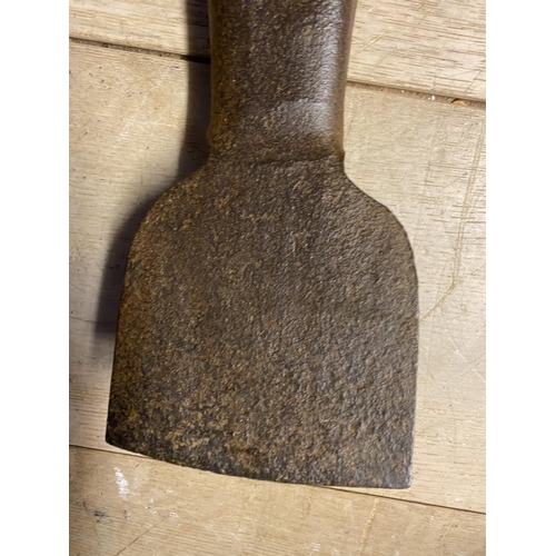 105 - Vintage pine handled peat shovel