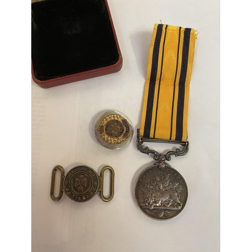 88 - Victorian South Africa war medal and a ribbon and bar. 1879, Corpl T. Angell 99th Foot. & Royal Engi... 