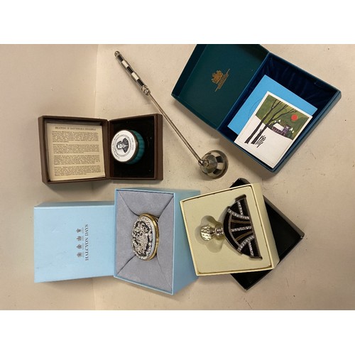 16 - Qty of good quality decorative items and gifts including Halcyon Days Smythson - see images for list... 