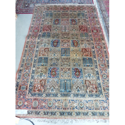 747 - Old handmade  Bokahara wool rug in muted reds & browns  - condition good 160 x 255 cm