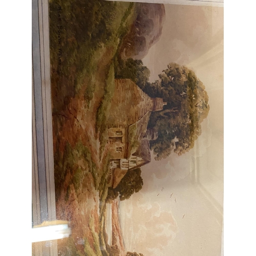 106 - Group of framed watercolours and a black and white pencil drawing after Samuel Prout, (not signed bu... 