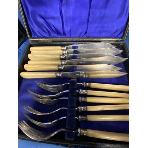 198 - Good Quality Mappin & Webb oak case canteen of cutlery 6 place setting - good condition & 4 other ca... 