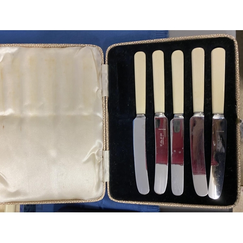 206 - Qty boxed sets and part sets of flatware