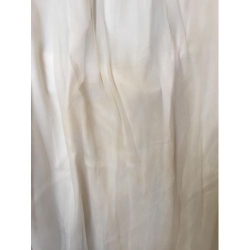 240 - Vintage wedding dress and netting  (condition - worn and some blemishes)