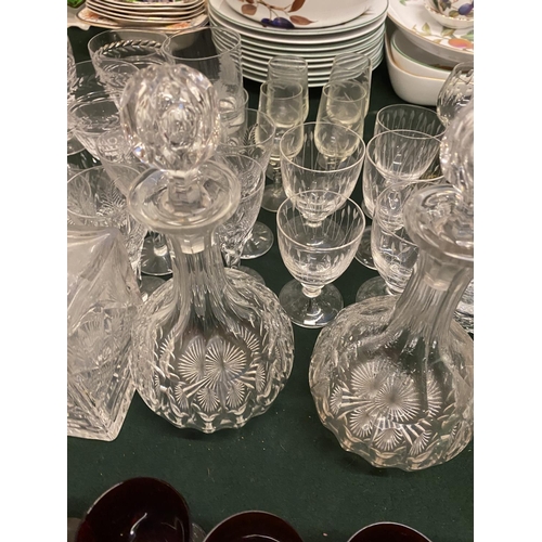 328 - Qty of crystal and other glassware including decanter, jugs and bowl (condition mainly good, 1 decan... 