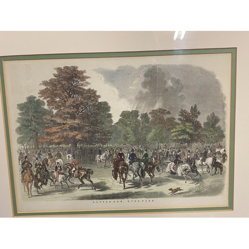 60 - Pair of framed and glazed coloured hunting prints, one after John Leech, the other After Herring - b... 