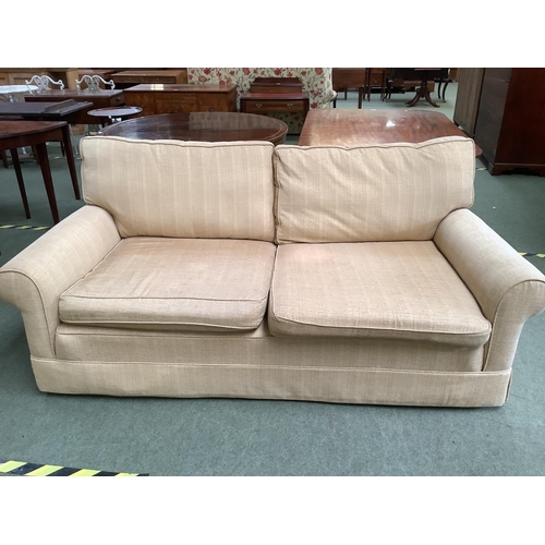 432 - Beige Sofa 198 cm wide x 99 cm depth Condition: some stains/marks