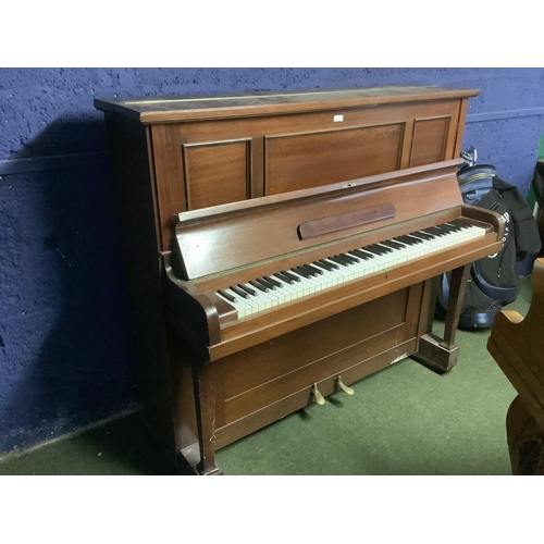 433 - Upright piano in walnut case by Collard & Collard  144x58x129 cm high