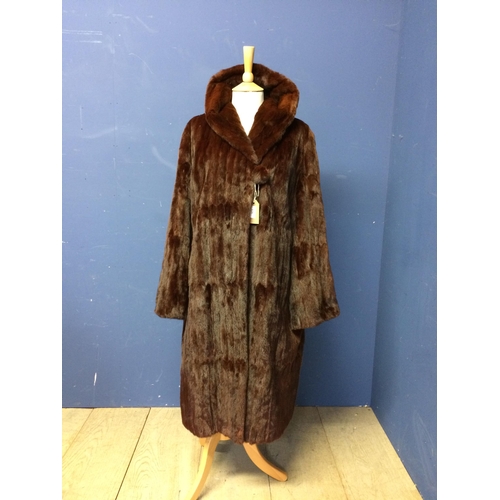 126 - Vintage red mink coat, good condition