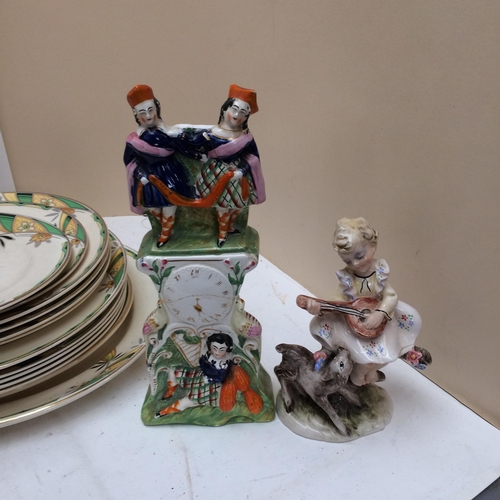 137 - Quantity of China to include Copeland Spode, vintage jelly moulds, part dinner sets etc