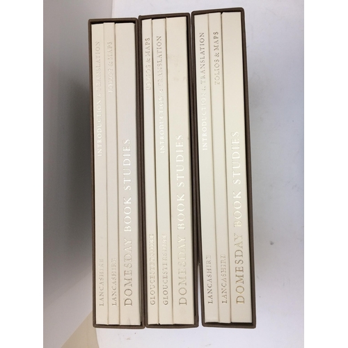 147 - 3 volumes of book sets, Domesday, all in cream binder, see images for full details