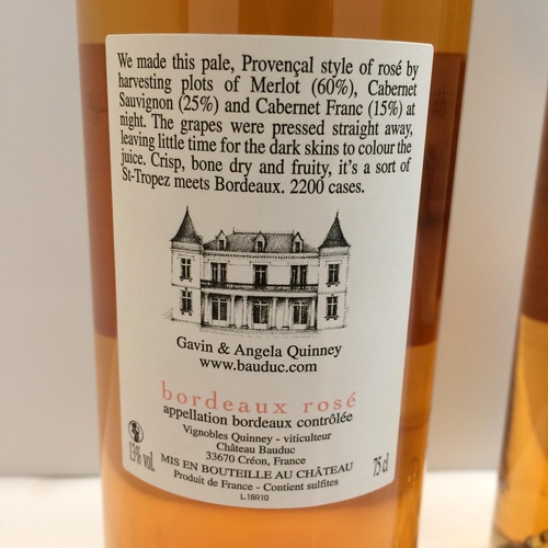 161 - 2 cases Chateau Bauduc Bordeaux Rose  (24 bottles)