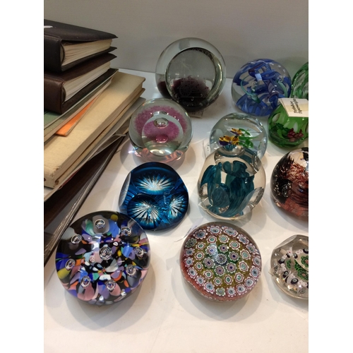 178 - Collection of Caithness and other glass paperweights, and Caithness paperwork