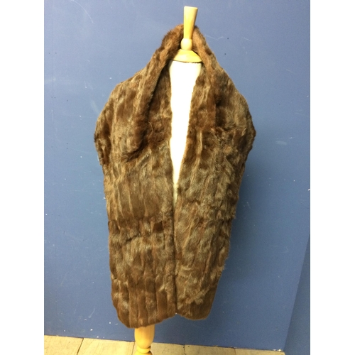 224 - Four mink furs stoles in used condition; and a feather hat, 1980s Italian cardigan and Vintage shoes... 