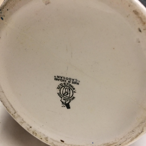 261 - Large wash bowl and jug, some wear