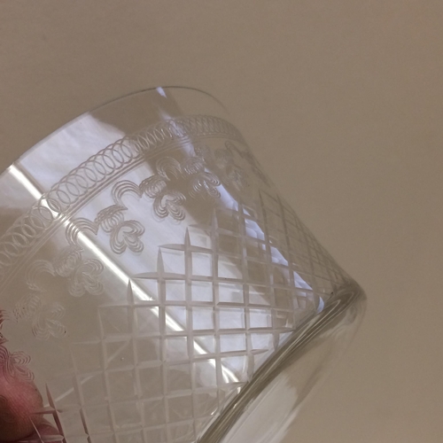 269 - Four etched glass bowls