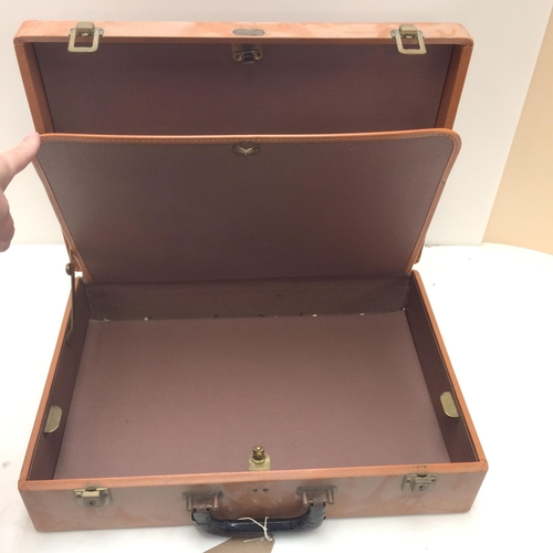 271 - Three vintage cases, including a hat box, and one case by Olympic Corp