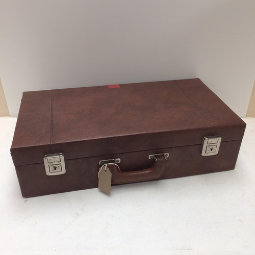 271 - Three vintage cases, including a hat box, and one case by Olympic Corp