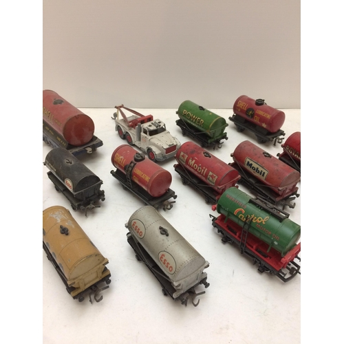 279 - A quantity of railwayana, including trains with motor oil names