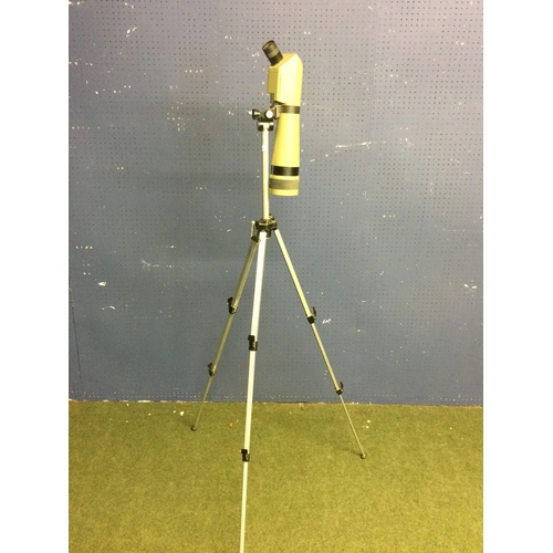 296 - a modern telescope on tripod stand