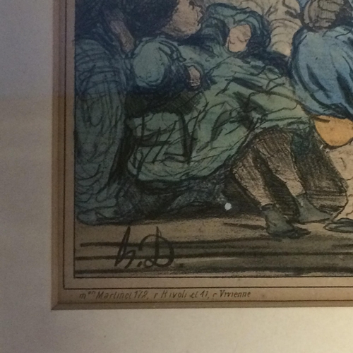 302 - Pair French lithographs by Honoré Daumier