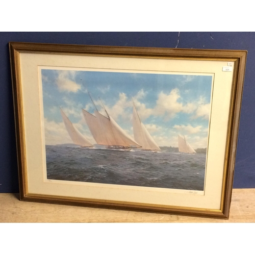 323 - John Steven Dews (British, Contemporary), Coloured Print,  Sailing Boats, Signed and numbered 433 / ... 