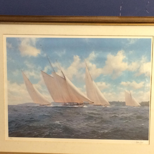 323 - John Steven Dews (British, Contemporary), Coloured Print,  Sailing Boats, Signed and numbered 433 / ... 