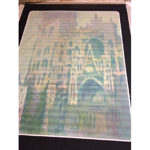 359 - John Clem Clarke (American, 1936-2021). Rouen Cathedral after Monet, Contemporary oil on canvas, 196... 