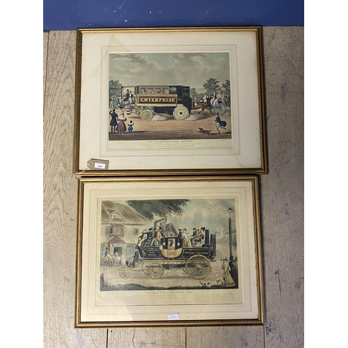 380 - A pair of framed and glazed prints of 