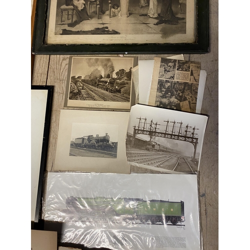 382 - A quantity of framed and glazed prints, including one of Magna Carter; a black and white Victorian p... 