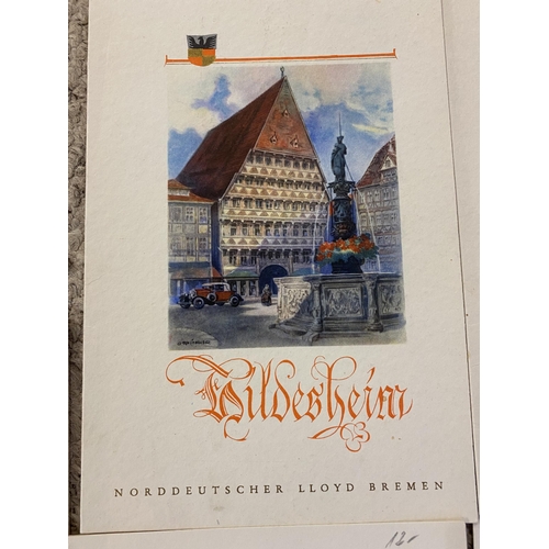 387 - Family Roux Brothers, famous Chefs Memorabilia , a collection of 6 Historic German menus, dating bac... 