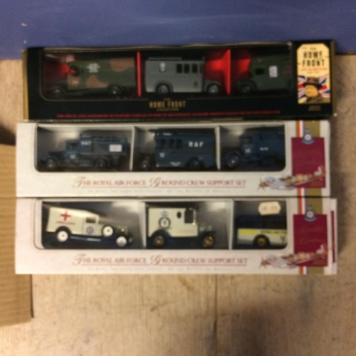 399 - A collection of die cast metal vehicles mainly relating to military models by Lledo, Corgi together ... 