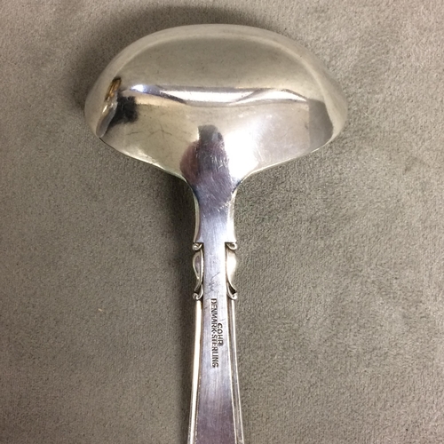 45 - Two Danish sterling silver items to include small ladle and caddy spoon 72g