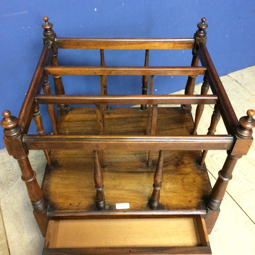 501 - Mahogany 3 compartment Canterbury