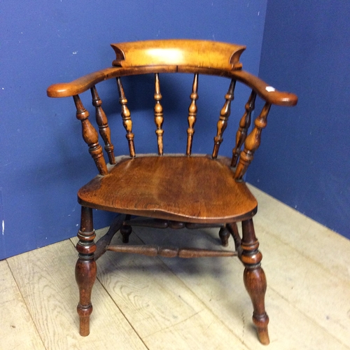 511 - An elm smokers/captains chair