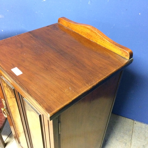 513 - Small modern occasional side table with 2 drawers, and another with  a cupboard