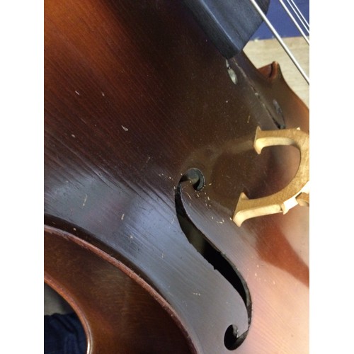 414 - French Cello by Thibouville Lamy second half of the 20th C. good order.  Body length 75.5cm