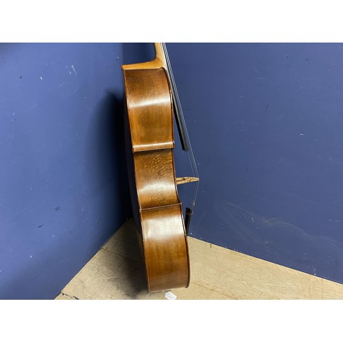 414 - French Cello by Thibouville Lamy second half of the 20th C. good order.  Body length 75.5cm