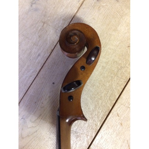 414 - French Cello by Thibouville Lamy second half of the 20th C. good order.  Body length 75.5cm