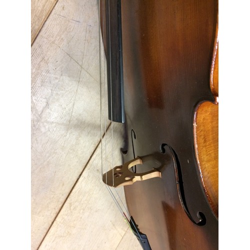 414 - French Cello by Thibouville Lamy second half of the 20th C. good order.  Body length 75.5cm